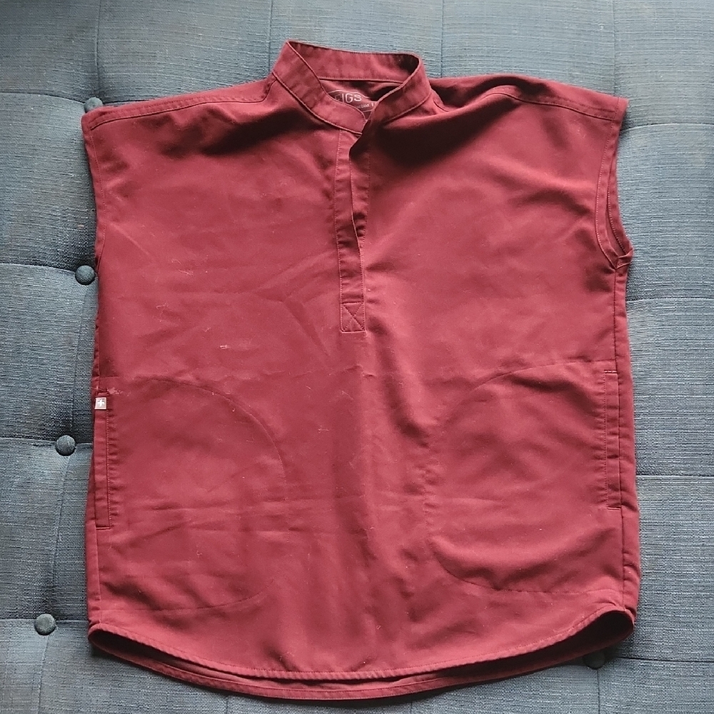 Sleeveless Burgundy Top